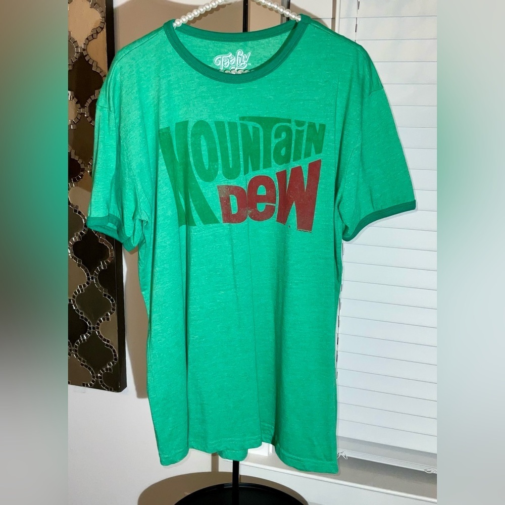 Mountain Dew ringer t-shirt - size xl by TeeLuv